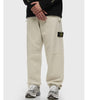 Stone Island White Cotton Jeans & Pant