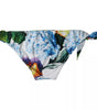 Bas de bikini à imprimé floral blanc Dolce &amp; Gabbana