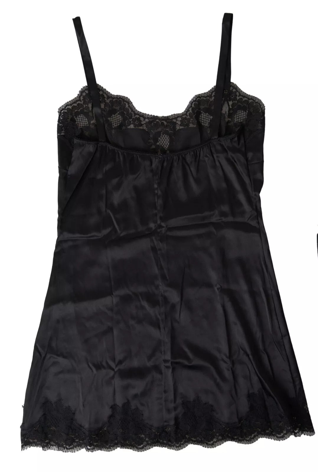 Dolce &amp; Gabbana Sultry Black Silk Camisole Top