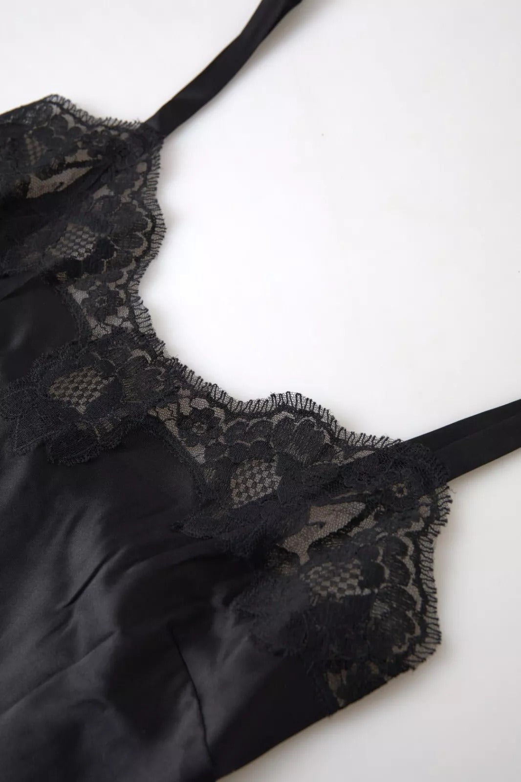 Dolce &amp; Gabbana Sultry Black Silk Camisole Top
