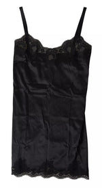 Dolce &amp; Gabbana Sultry Black Silk Camisole Top