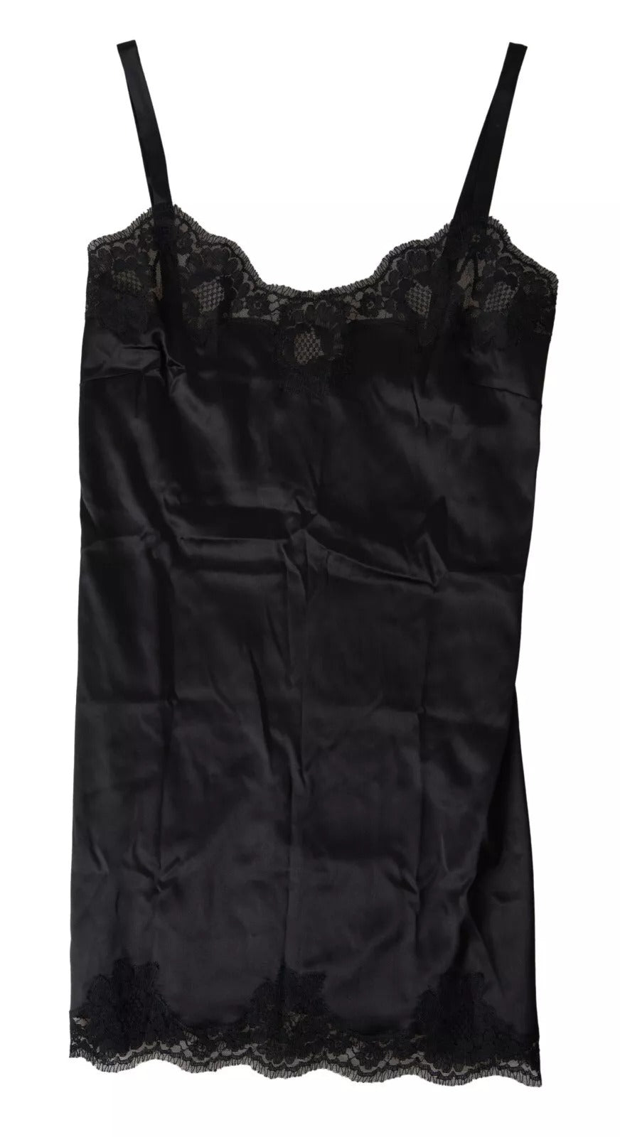 Dolce &amp; Gabbana Sultry Black Silk Camisole Top