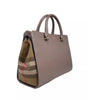 Petit sac fourre-tout en cuir Burberry Banwell, gris vison