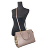 Petit sac fourre-tout en cuir Burberry Banwell, gris vison