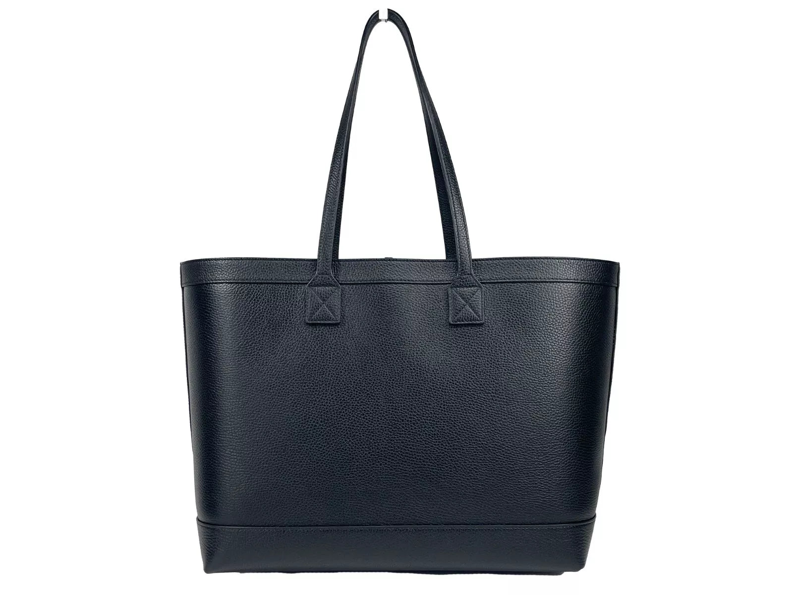 Sac fourre-tout Burberry moyen en cuir grainé noir