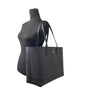 Sac fourre-tout Burberry moyen en cuir grainé noir