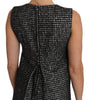 Dolce & Gabbana Gray Tulip Embroidered A-Line Shift Dress