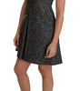 Dolce & Gabbana Gray Tulip Embroidered A-Line Shift Dress