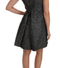 Dolce & Gabbana Gray Tulip Embroidered A-Line Shift Dress