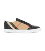 Burberry Black Leather New Salmond Sneakers