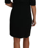 Dolce & Gabbana Black Floral Cut Out Pattern Coctail Dress