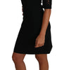 Dolce & Gabbana Black Floral Cut Out Pattern Coctail Dress