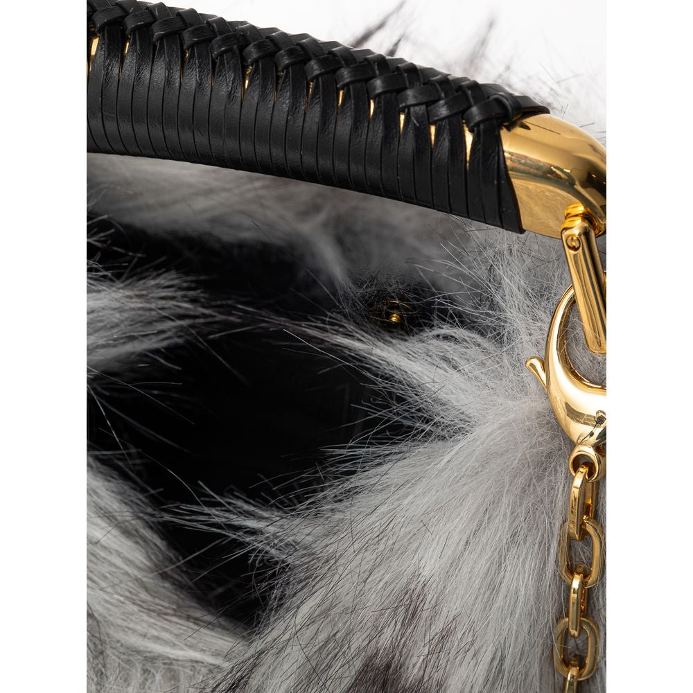 Sac à main en cuir gris Tom Ford