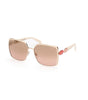 Emilio Pucci White Metal Sunglasses