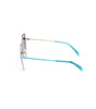 Emilio Pucci Brown Metal Sunglasses