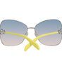 Emilio Pucci Gray Metal Sunglasses