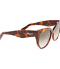 Ferragamo Brown Acetate Sunglasses