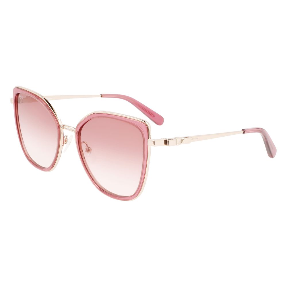 Lunettes de soleil en métal multicolore Ferragamo