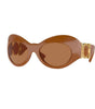 Versace Brown Acetate Sunglasses