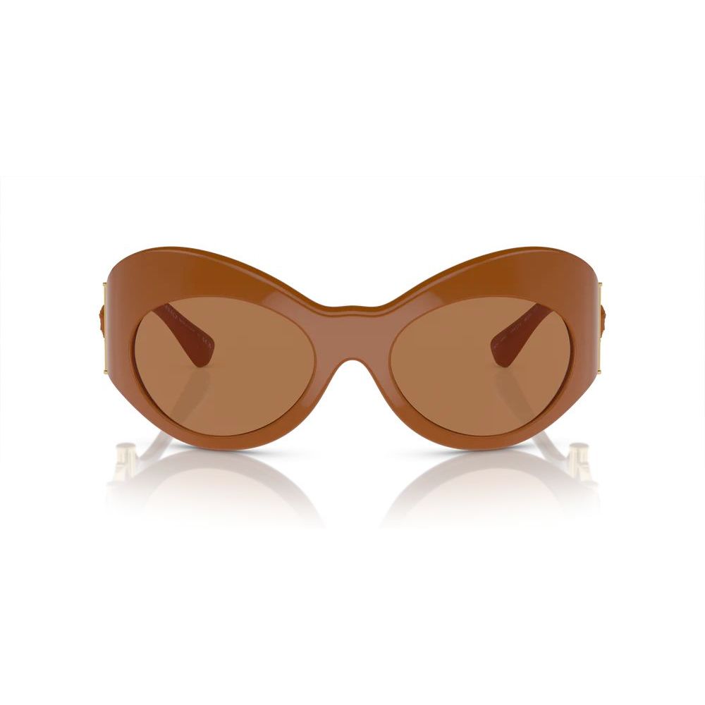 Lunettes de soleil Versace en acétate marron