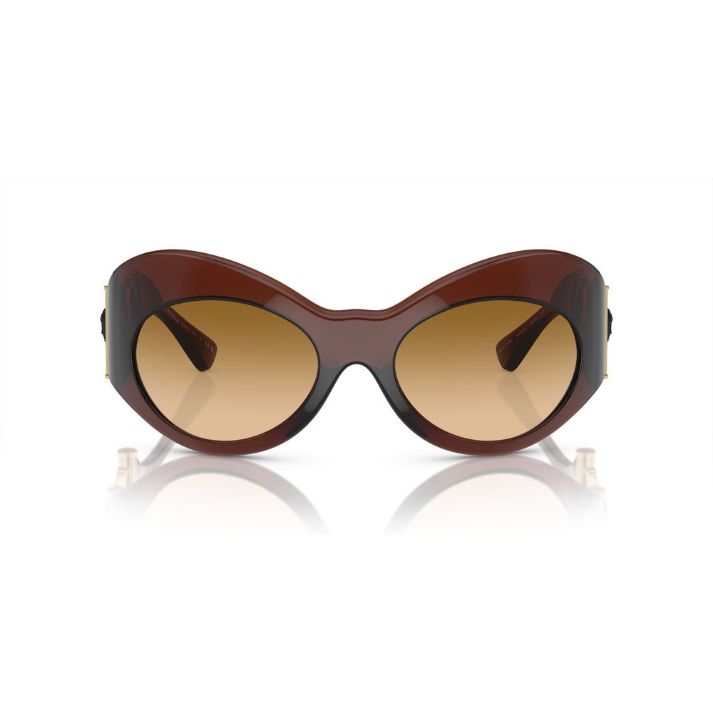 Lunettes de soleil Versace en acétate marron