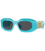 Lunettes de soleil Versace en acétate bleu