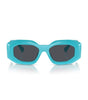 Lunettes de soleil Versace en acétate bleu