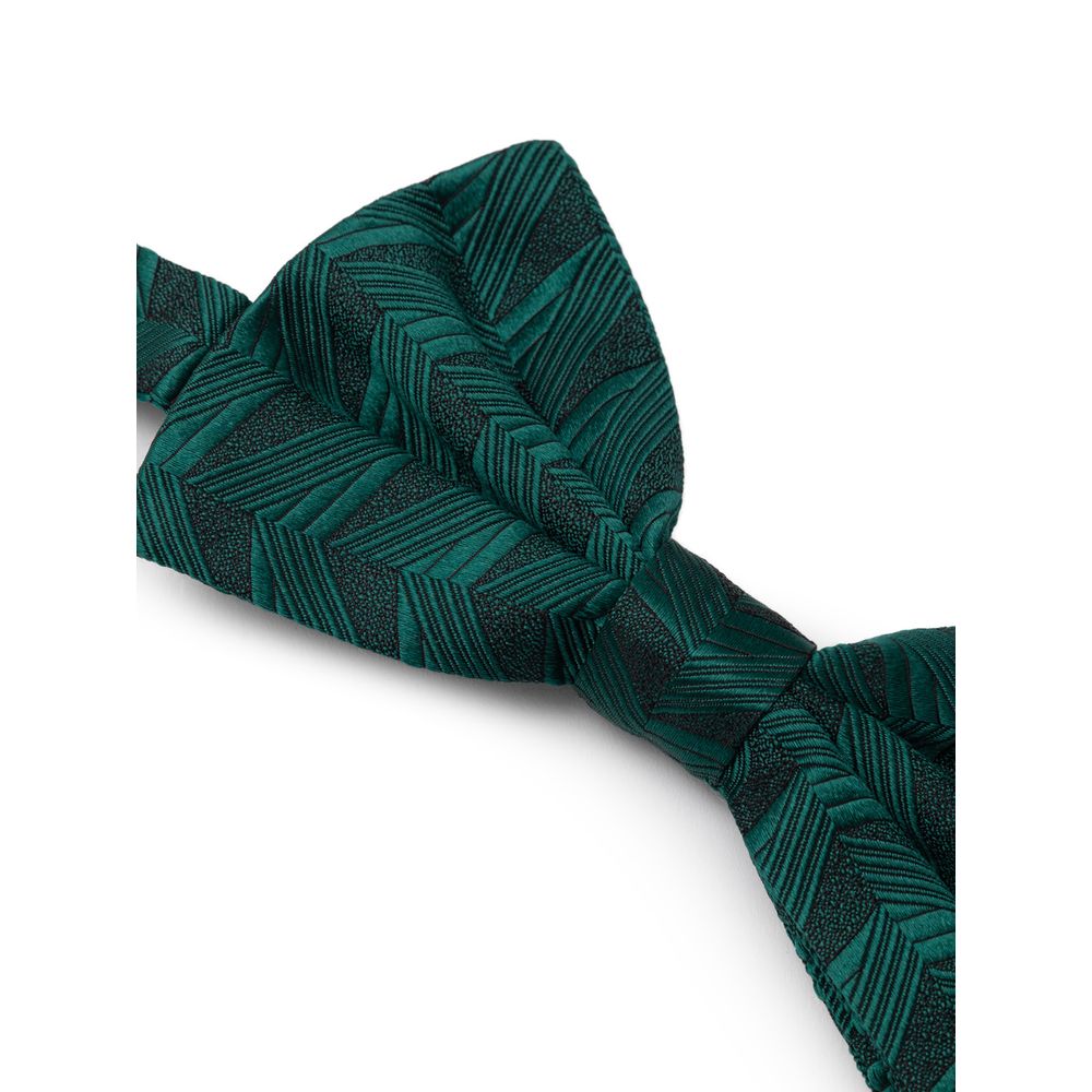 Dolce &amp; Gabbana Green Silk Bowty