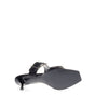 Alexander McQueen Elevate Your Steps in Timeless Black Leather Sandals