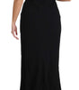 Dolce & Gabbana Black Stretch Fit Flare Gown Maxi