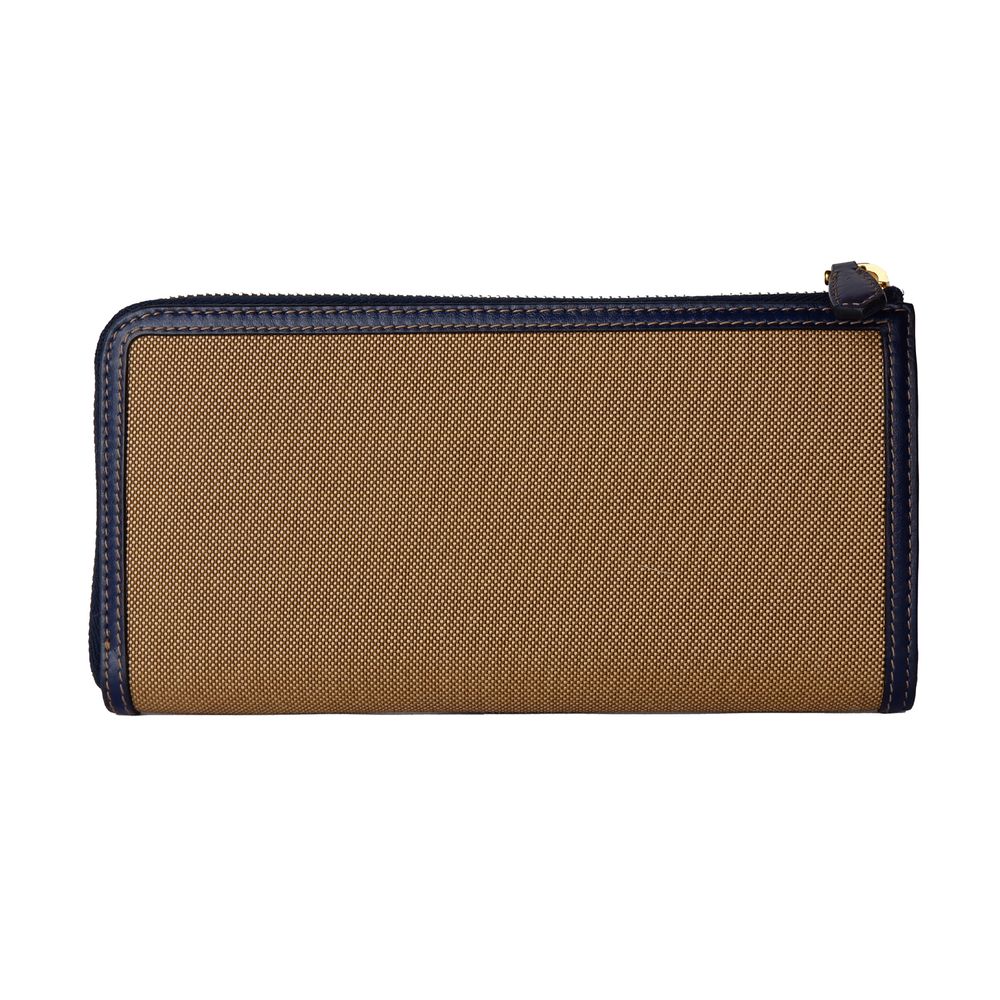 Portefeuille Prada en toile marron pour femme
