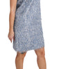 Dolce & Gabbana Light Blue Fringe Shift Gown Dress