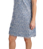 Dolce & Gabbana Light Blue Fringe Shift Gown Dress