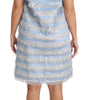 Dolce & Gabbana Light Blue Silver Shift Gown Dress