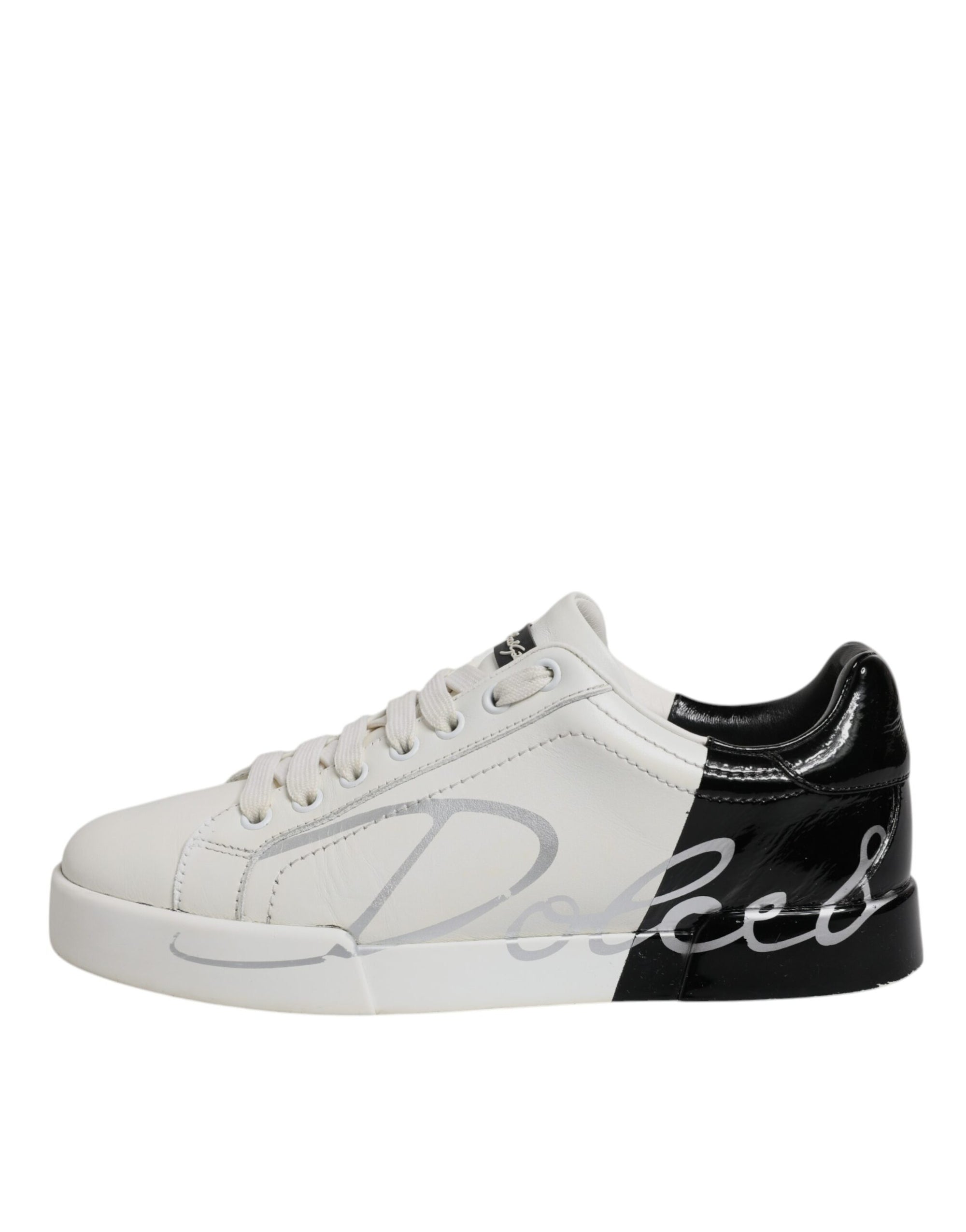 Baskets Dolce &amp; Gabbana Portofino blanches et noires pour homme