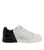 Baskets Dolce &amp; Gabbana Portofino blanches et noires pour homme