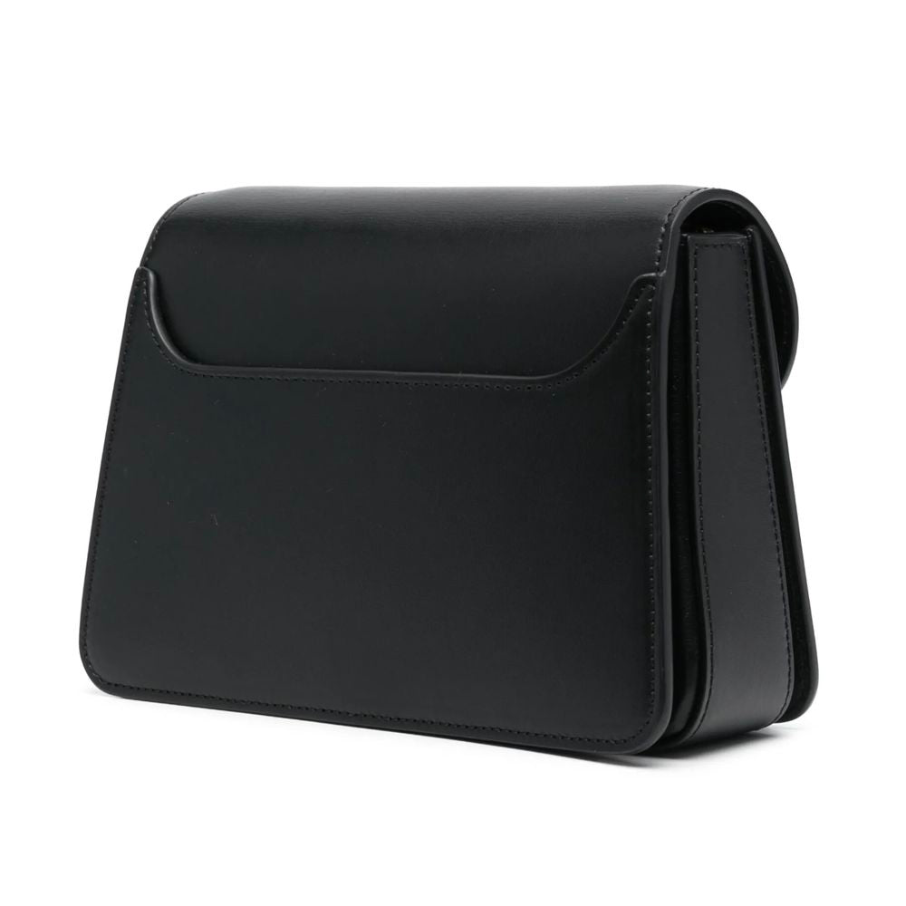 Sac à main en cuir noir Lanvin