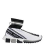 Dolce & Gabbana White Black Sorrento Socks Sneakers Shoes