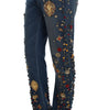 Dolce & Gabbana Enchanted Sicily Embellished Boyfriend Jeans