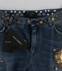 Dolce & Gabbana Enchanted Sicily Embellished Boyfriend Jeans