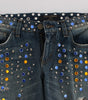 Dolce & Gabbana Crystal Embellished GIRLY Slim Fit Jeans