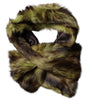 Dolce & Gabbana Multicolor Fur Shawl Neck Wrap Cover Collar Scarf