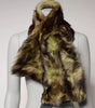 Dolce & Gabbana Multicolor Fur Shawl Neck Wrap Cover Collar Scarf