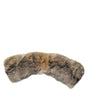 Dolce & Gabbana Brown Fur Shoulder Collar Neck Wrap Scarf
