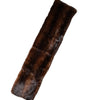 Dolce & Gabbana Black Brown Stripe Fur Shawl Wrap Scarf