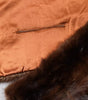 Dolce & Gabbana Black Brown Stripe Fur Shawl Wrap Scarf