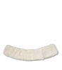 Dolce & Gabbana White Mink Fur Collar Women Neck Wrap Scarf