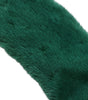 Dolce & Gabbana Green Mink Fur Collar Women Neck Wrap Scarf