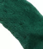 Dolce & Gabbana Green Mink Fur Collar Women Neck Wrap Scarf
