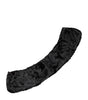 Dolce & Gabbana Black Lamb Fur Collar Women Neck Wrap Scarf